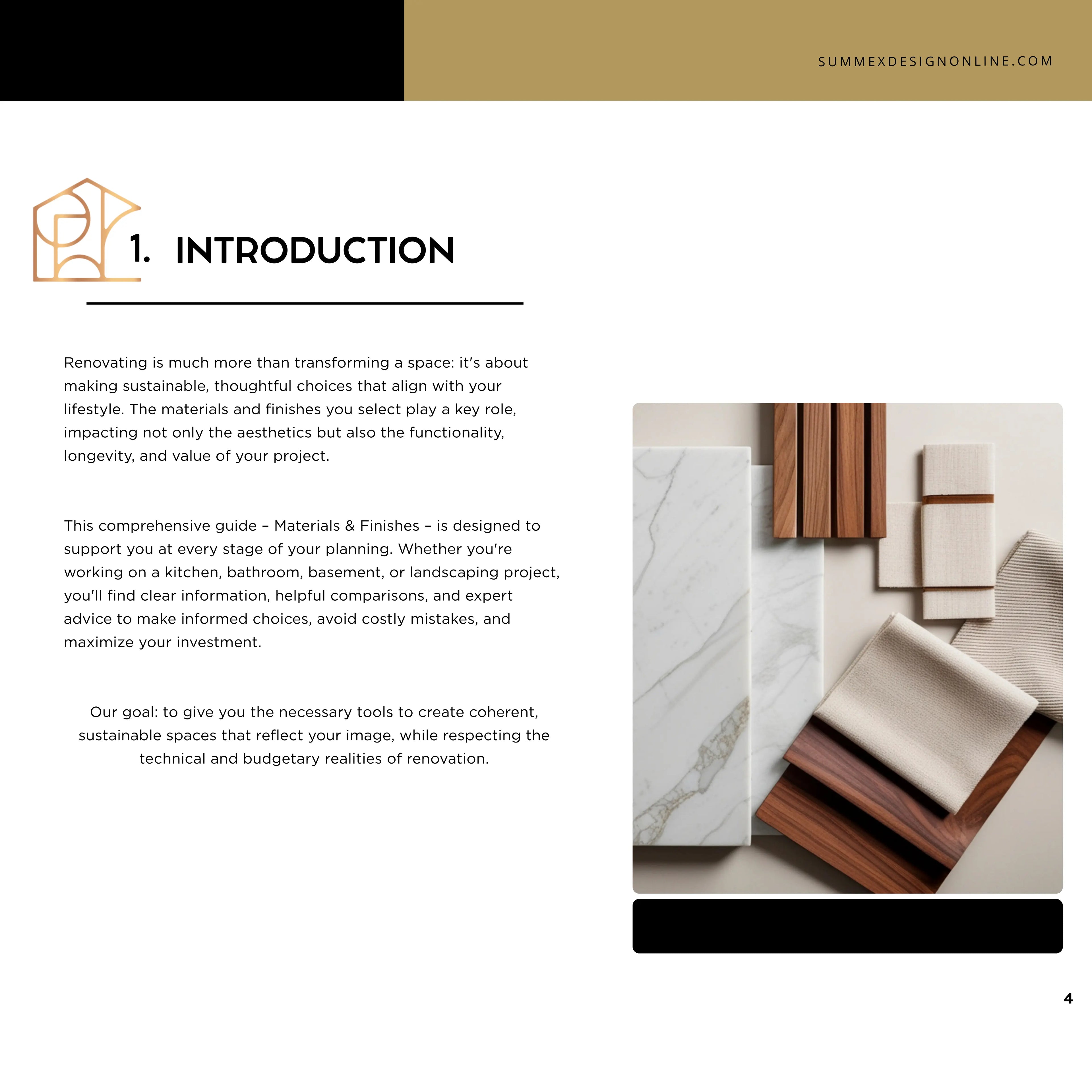 Guide complet - Matériaux et finis, faire les bons choix en rénovation Summexdesignonline