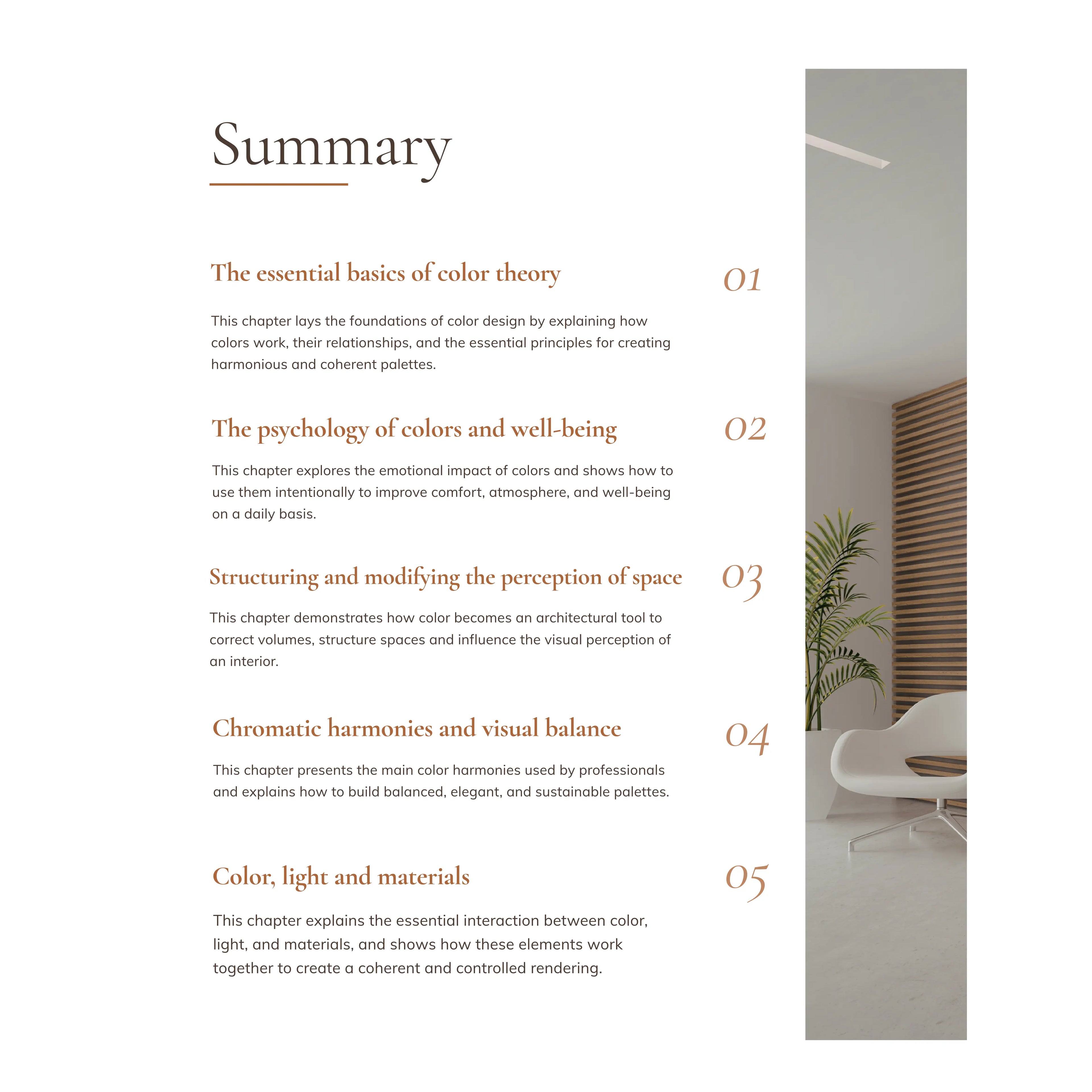 Guide complet - Couleurs en design d'intérieur Summexdesignonline