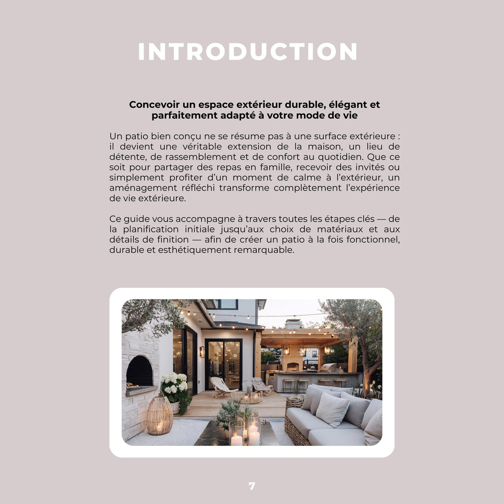 Guide complet - Aménagement de patio Summexdesignonline