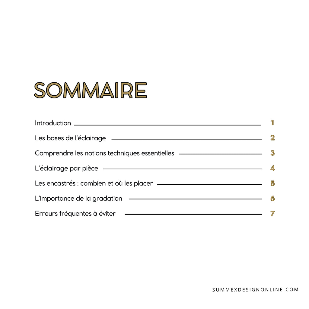 Guide complet - L'éclairage résidentiel bien pensé Summexdesignonline