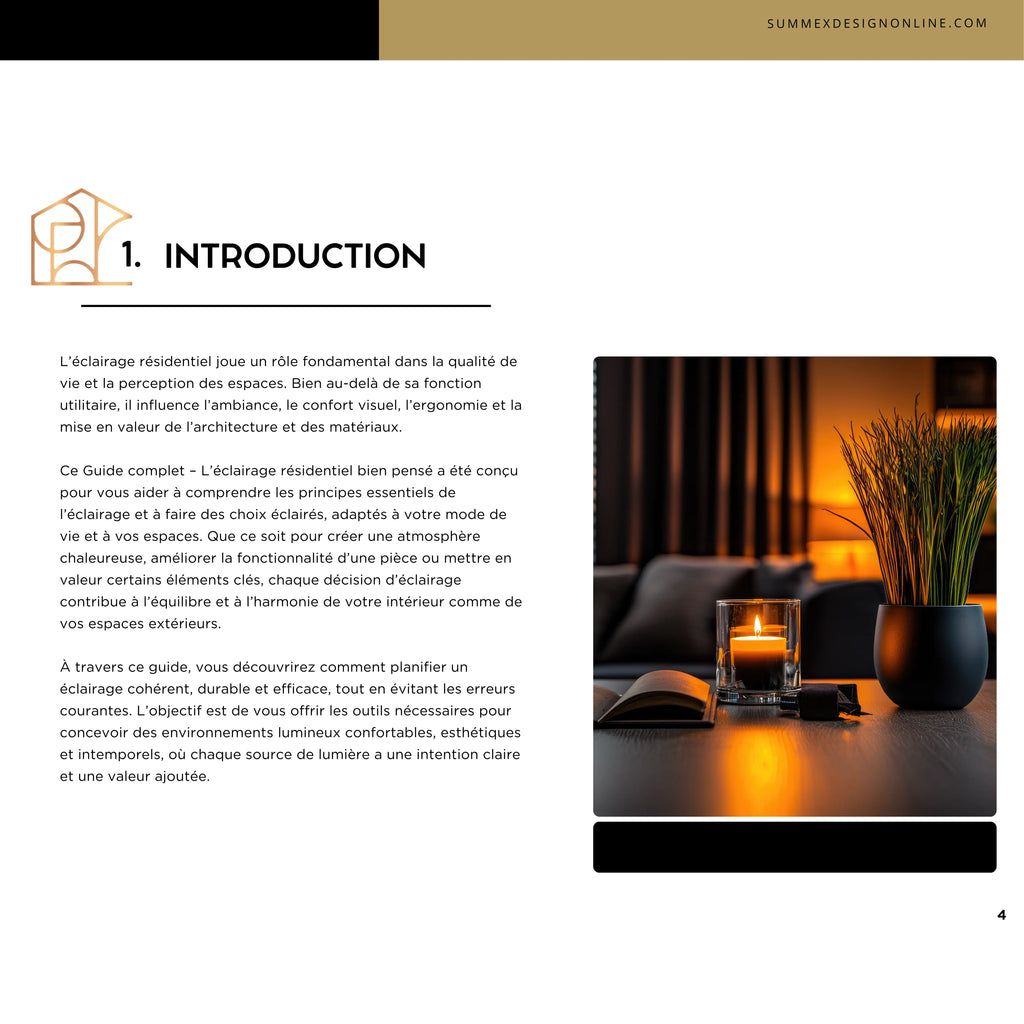 Guide complet - L'éclairage résidentiel bien pensé Summexdesignonline